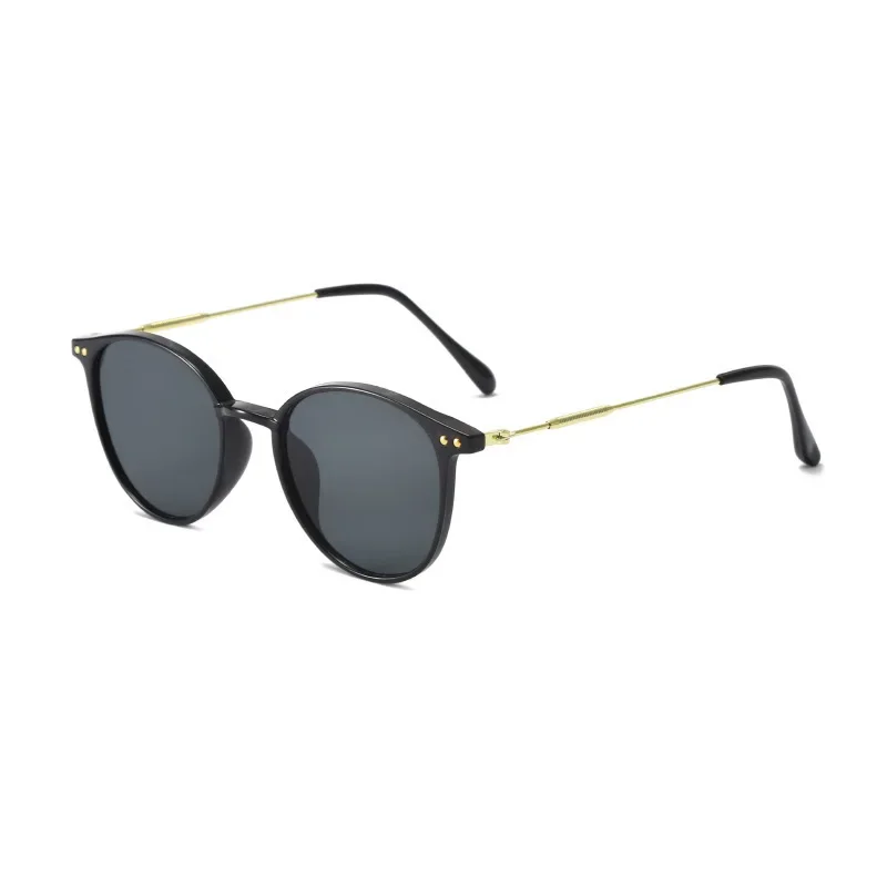 Small Round Cat Eye Sunglasses Set for Women and Men - Vintage Skinny Eyewear, 2 Pairs - Image 4