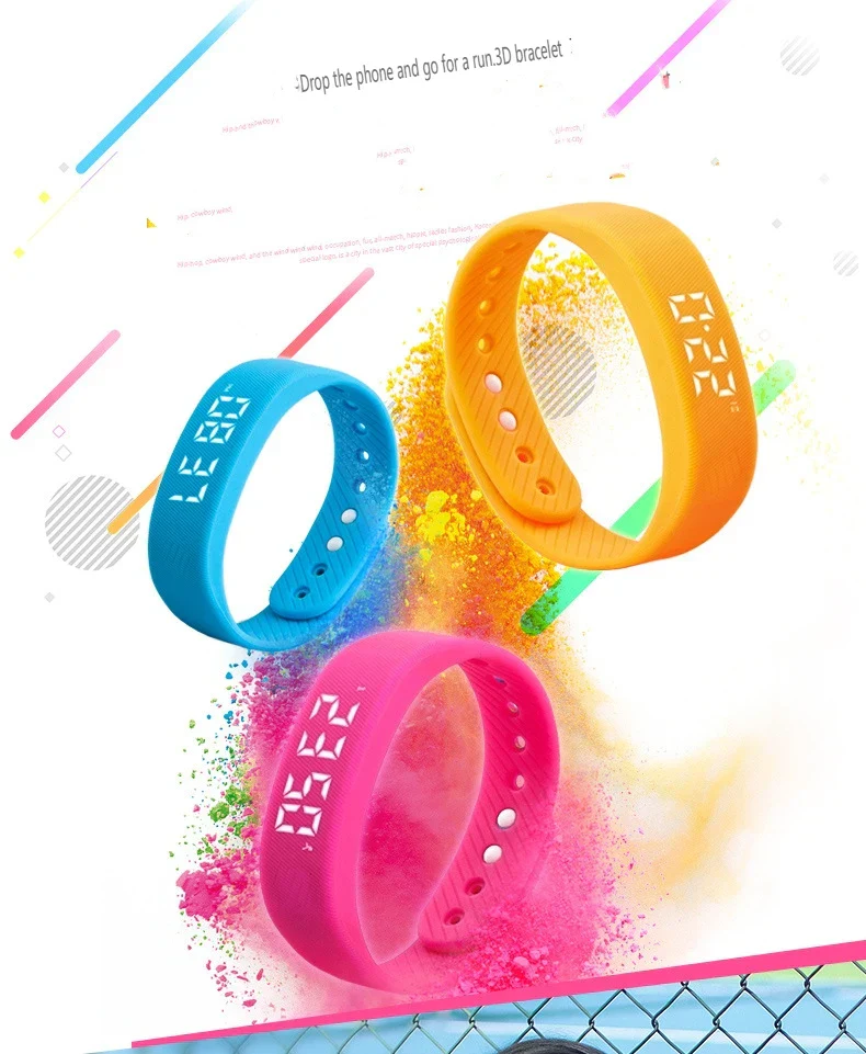 Smart Bracelet Fitness Tracker LED Digital Waterproof Pedometer Alarm Activity Monitoring Summer Essentials 2026 - Image 6