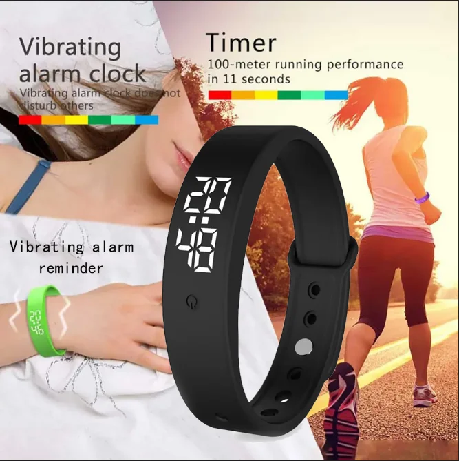 Smart Bracelet Silicone Band Fitness Tracker Waterproof Body Temperature Monitor Vibration Alarm Spring 2026 Trend - Image 2