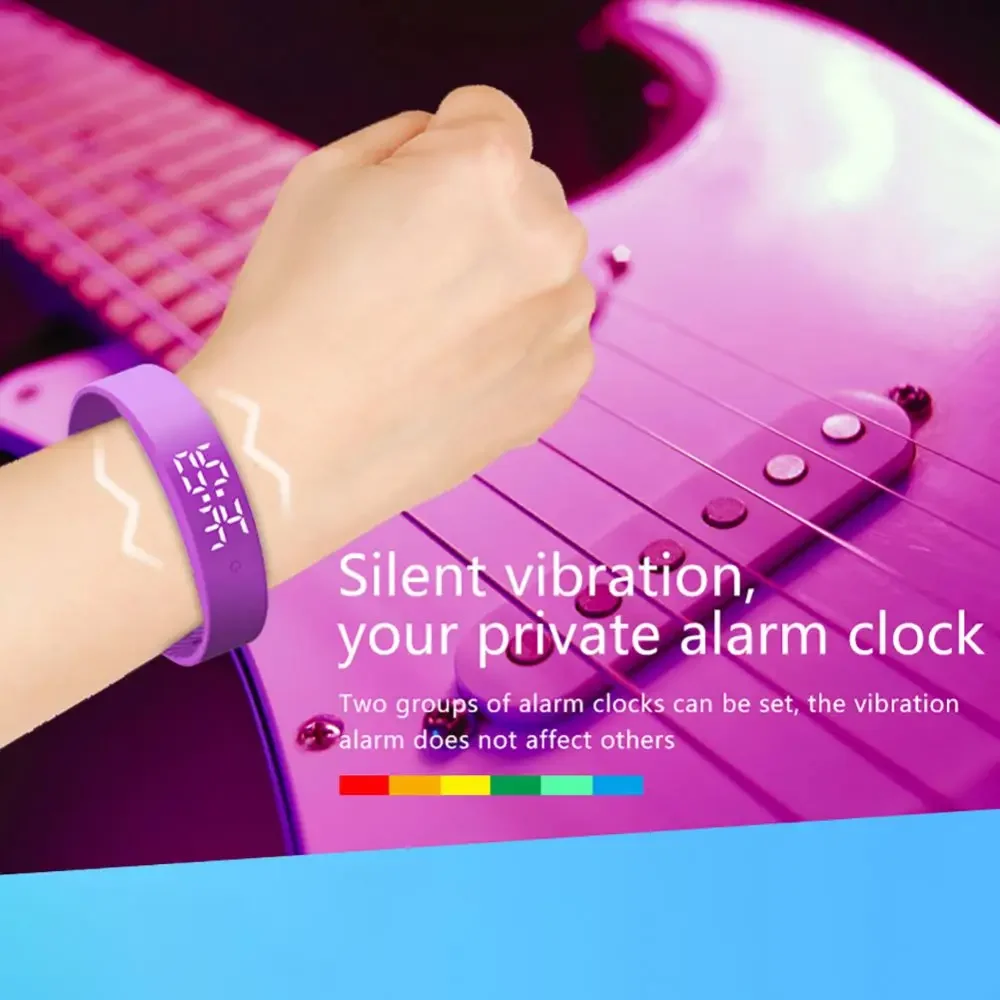 Smart Bracelet Silicone Band Fitness Tracker Waterproof Body Temperature Monitor Vibration Alarm Spring 2026 Trend - Image 4