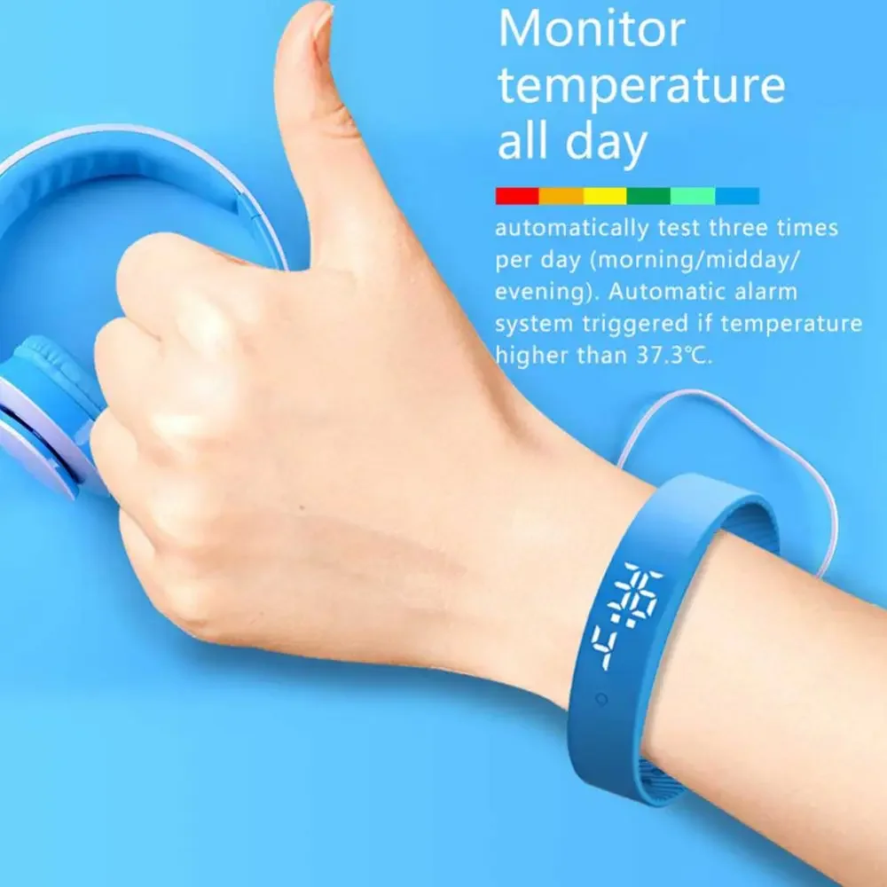Smart Bracelet Silicone Band Fitness Tracker Waterproof Body Temperature Monitor Vibration Alarm Spring 2026 Trend - Image 5