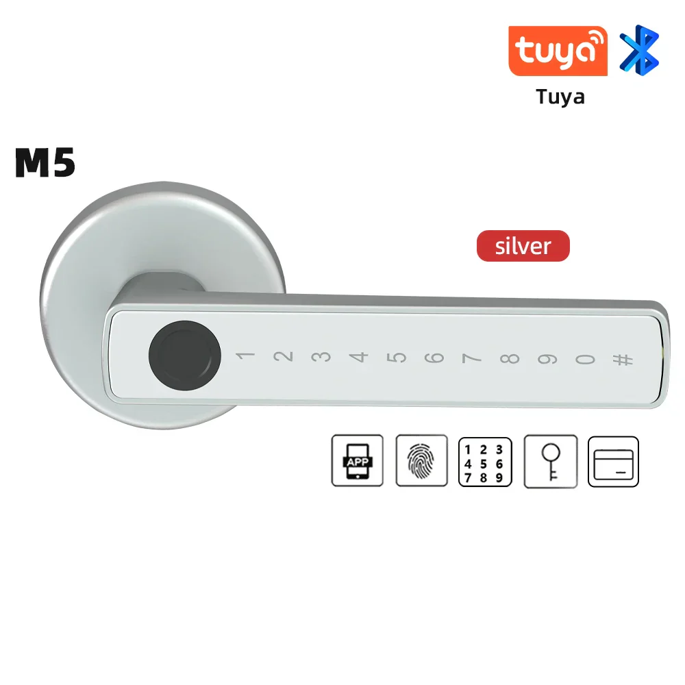 Smart Door Lock Fingerprint Bluetooth Tuya Digital Electronic Lock Smart Home 2025 Keyless Multi Access - Image 10