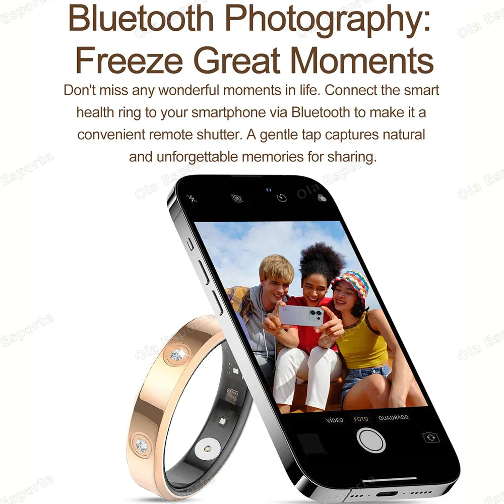 Smart Ring Health Tracker IP68 Waterproof Sleep Heart Rate Oxygen Monitor Fall 2025 Wellness Gift - Image 4