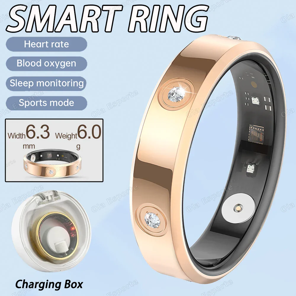 Smart Ring Health Tracker IP68 Waterproof Sleep Heart Rate Oxygen Monitor Fall 2025 Wellness Gift - Image 7