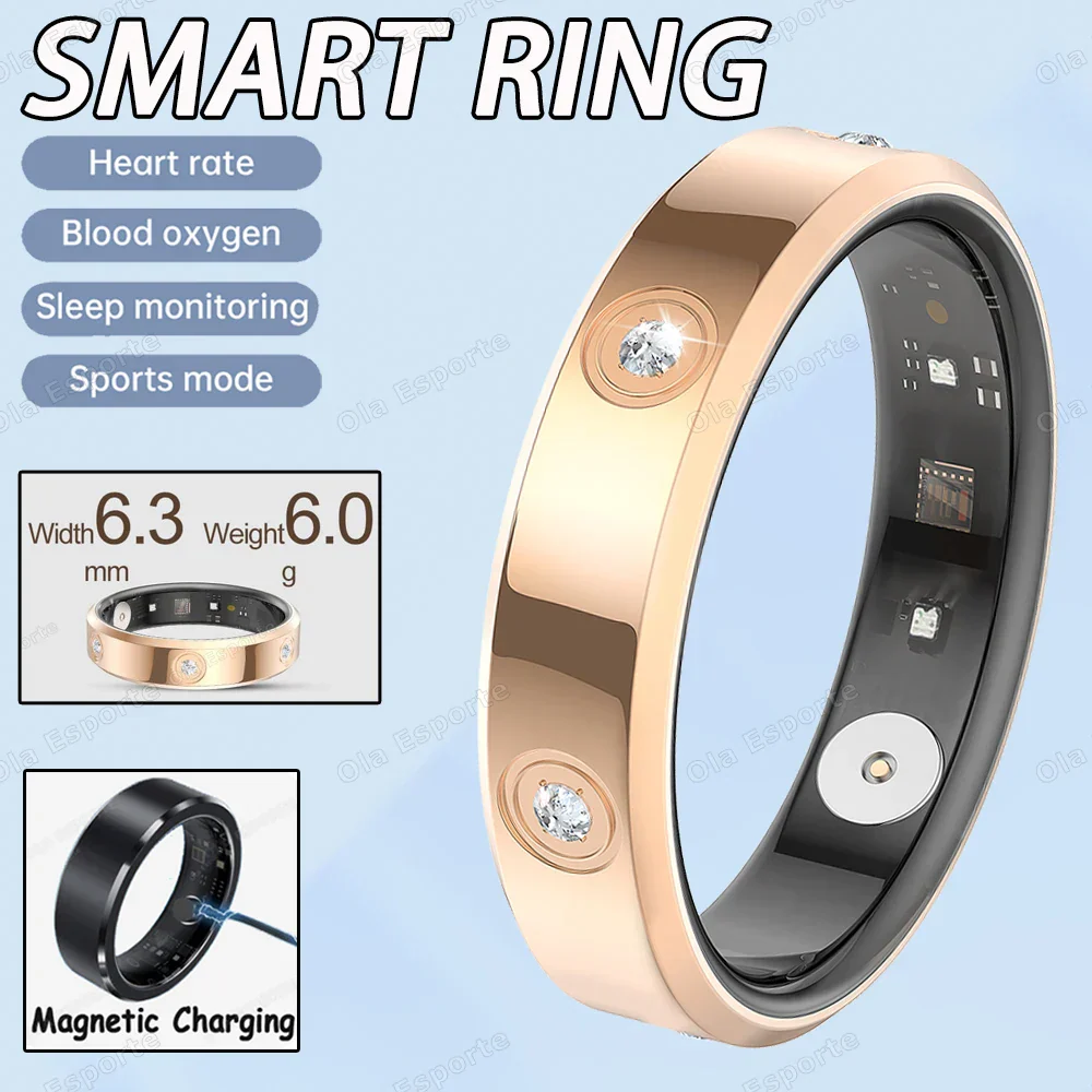 Smart Ring Health Tracker IP68 Waterproof Sleep Heart Rate Oxygen Monitor Fall 2025 Wellness Gift - Image 8