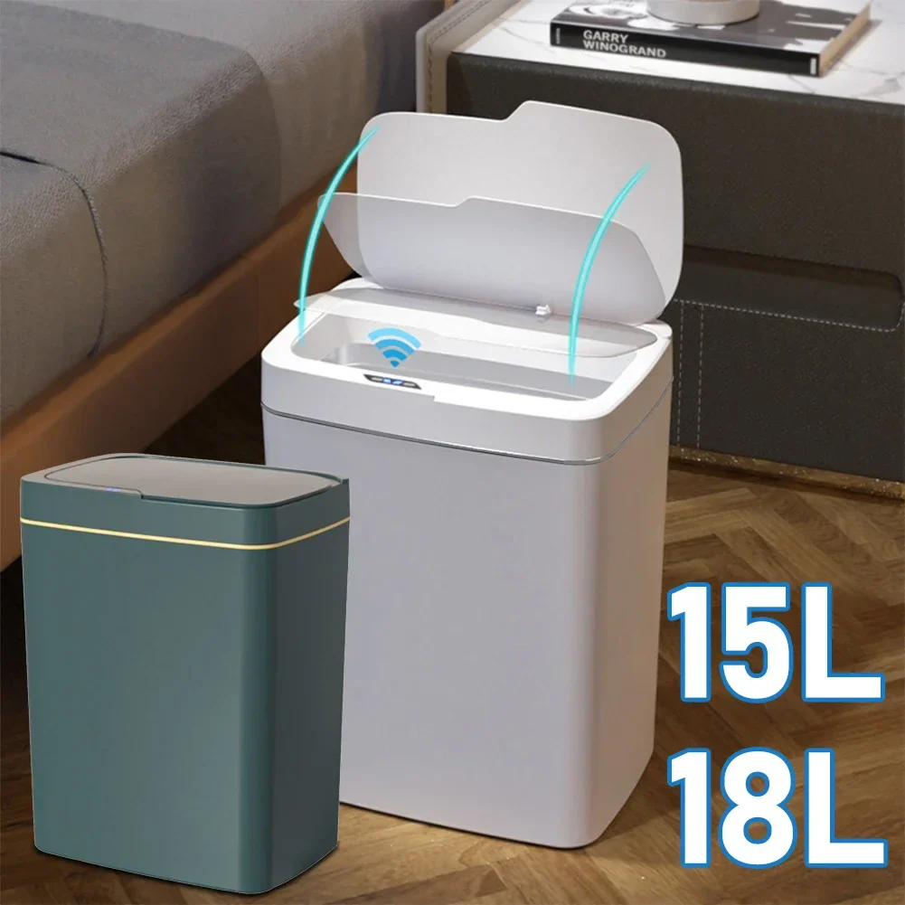 Smart Sensor Trash Can 15L 18L Touchless Quiet Waterproof - Image 4