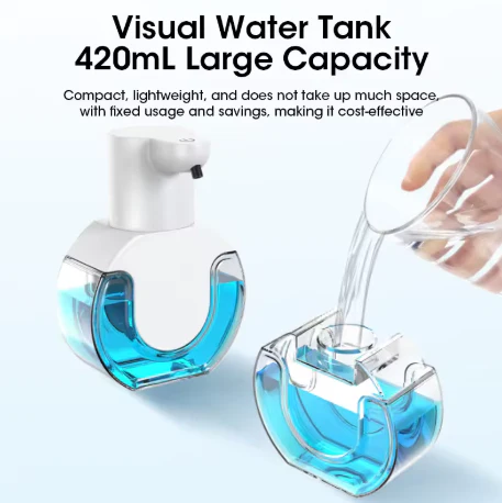 Smart Soap Dispenser 420ml Touchless Motion Sensor Wall-Mounted Liquid Foam Device - Image 3