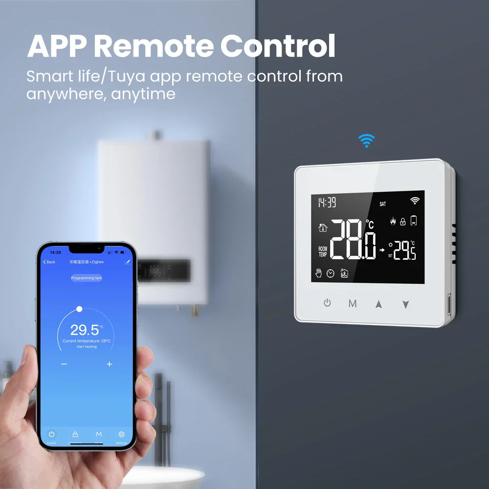 Smart Thermostat Fall 2025 - WiFi ZigBee Boiler Controller, Battery Powered, Alexa Google Home Compatible, Low Power - Image 4