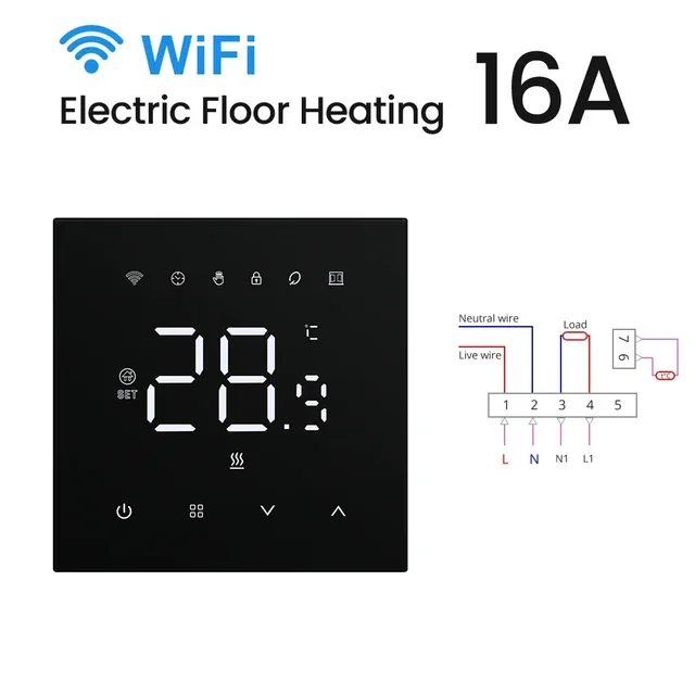 Smart Thermostat WiFi Autumn 2025 Heating And Boilers Voice Assistant Compatible Touchscreen Energy Saving - Image 10