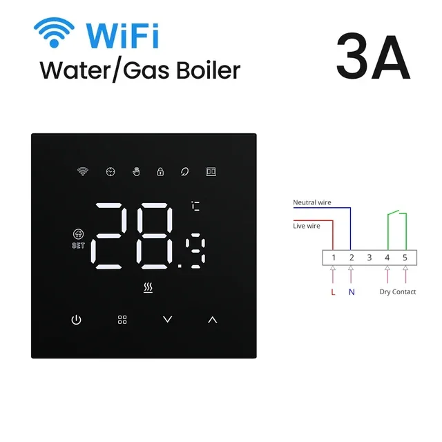 Smart Thermostat WiFi Autumn 2025 Heating And Boilers Voice Assistant Compatible Touchscreen Energy Saving - Image 8