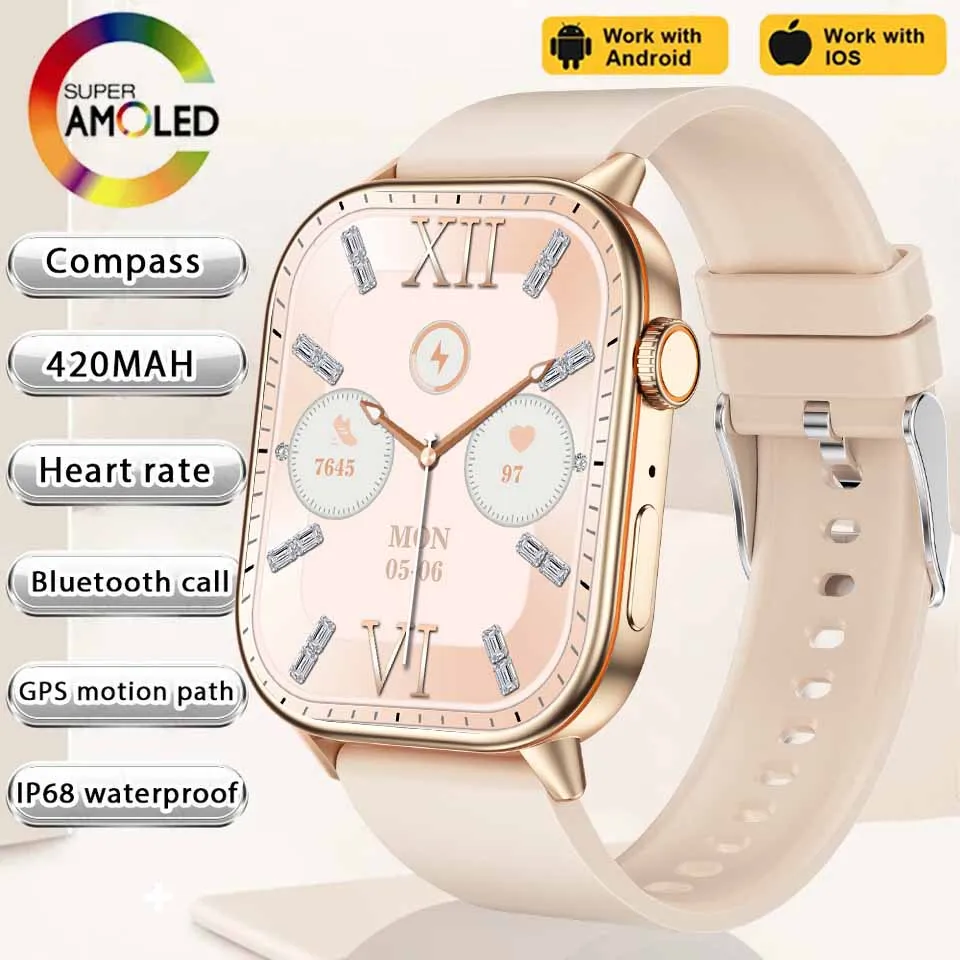 Smartwatch GPS 2.01 Inch AMOLED Display IP68 Waterproof Fitness Tracker for Active Living Fall 2025 - Image 10