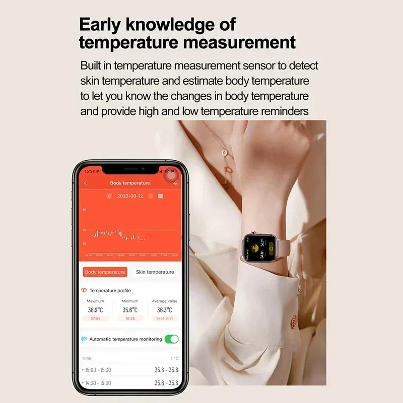 Smartwatch Health Tracker With Blood Lipid Uric Acid Monitoring Menstrual Health AI Voice Assistant Spring 2026 - Image 5