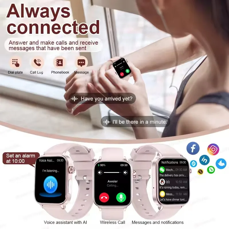 Smartwatch Health Tracker With Blood Lipid Uric Acid Monitoring Menstrual Health AI Voice Assistant Spring 2026 - Image 6