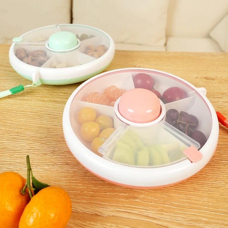 Snack Container Rotating Moisture Proof Organizer Spinner Back To School 2025 Portable Freshness - Image 2
