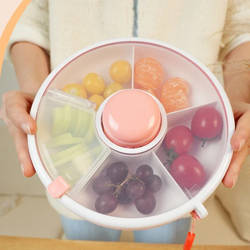 Snack Container Rotating Moisture Proof Organizer Spinner Back To School 2025 Portable Freshness - Image 3