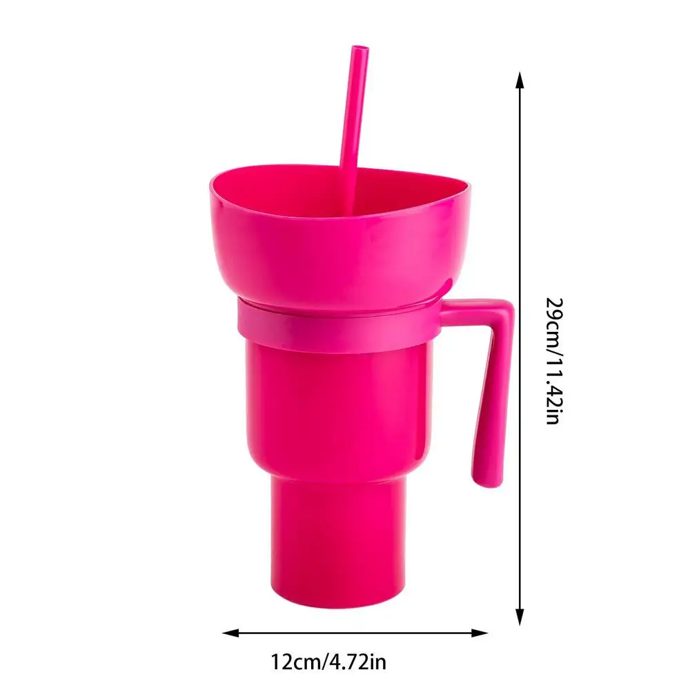 Snack Cup 2 In 1 Snack Bowl Tumbler Splash Proof Leakproof Popcorn Stadium Cup Movie Night Fall 2025 - Image 14