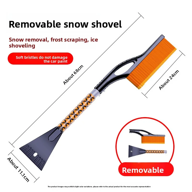 Snow Shovel Ice Scraper Brush Multifunctional Winter Car Cleaning Tool All In One Defrosting Shovel Winter 2025 - Image 2