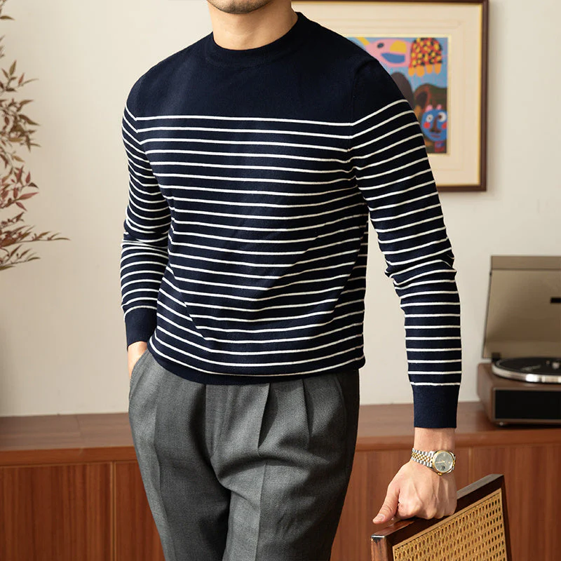 Soft Classic Men’s Crew Pullover - Crewneck, Wool Blend