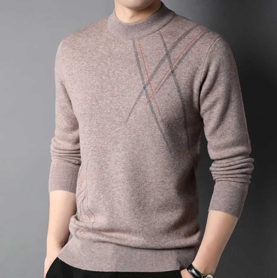 Soft Classic Men’s Crew Sweater – Slim Fit, Wool, Everyday - Image 5