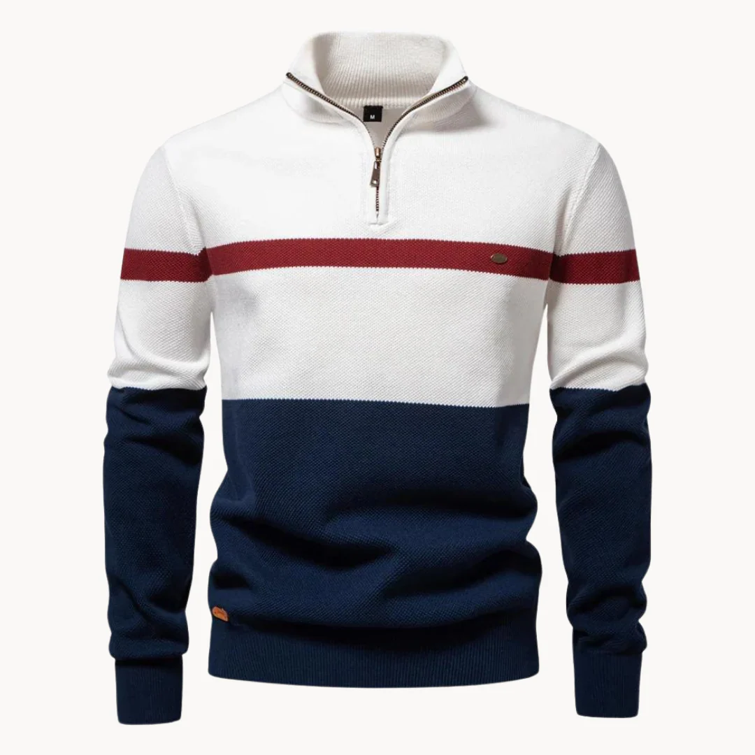 Soft Classic Men's Pullover - Half Zip, Cotton, Casual - Image 5