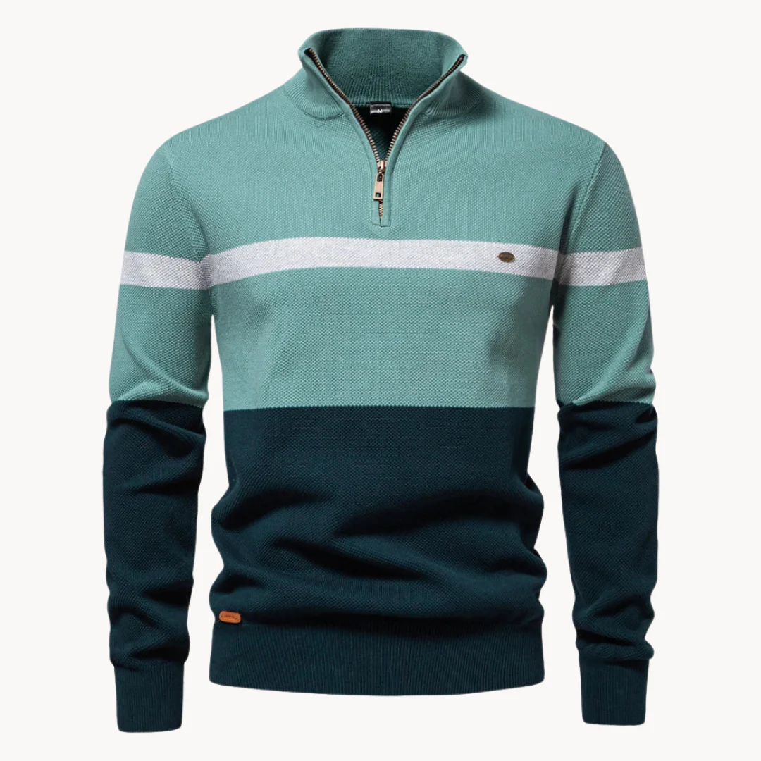 Soft Classic Men's Pullover - Half Zip, Cotton, Casual - Image 6
