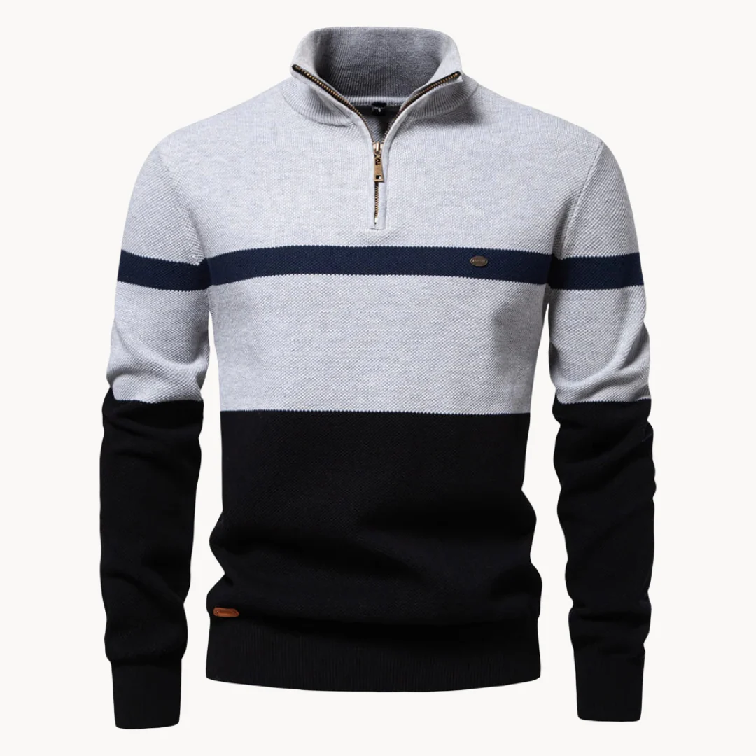 Soft Classic Men's Pullover - Half Zip, Cotton, Casual - Image 7