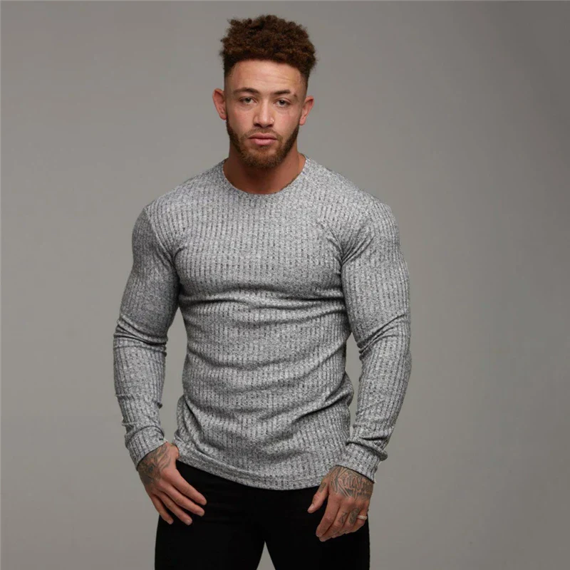 Soft Classic Men's Sweater - Fitted Ribbed Cashmere - Image 6