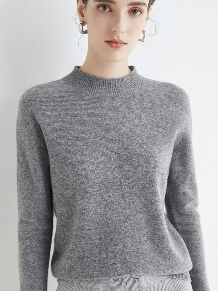 Soft Classic Women’s Pullover - Mock Neck, Wool, Work - Image 5
