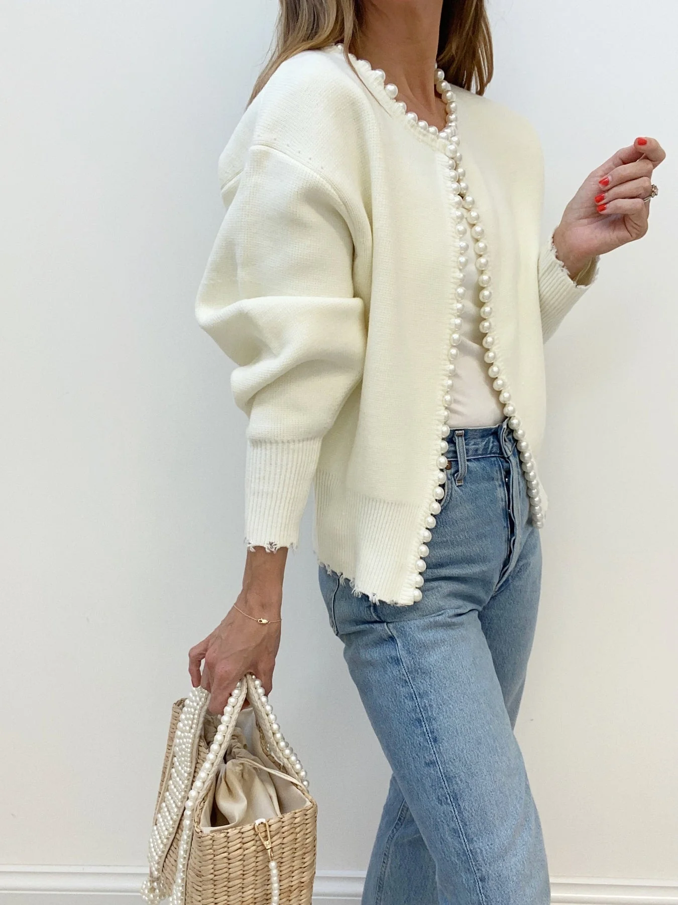 Soft Classic Womens Knit Cardigan - Boxy Cut, Knit For Fall - Image 3