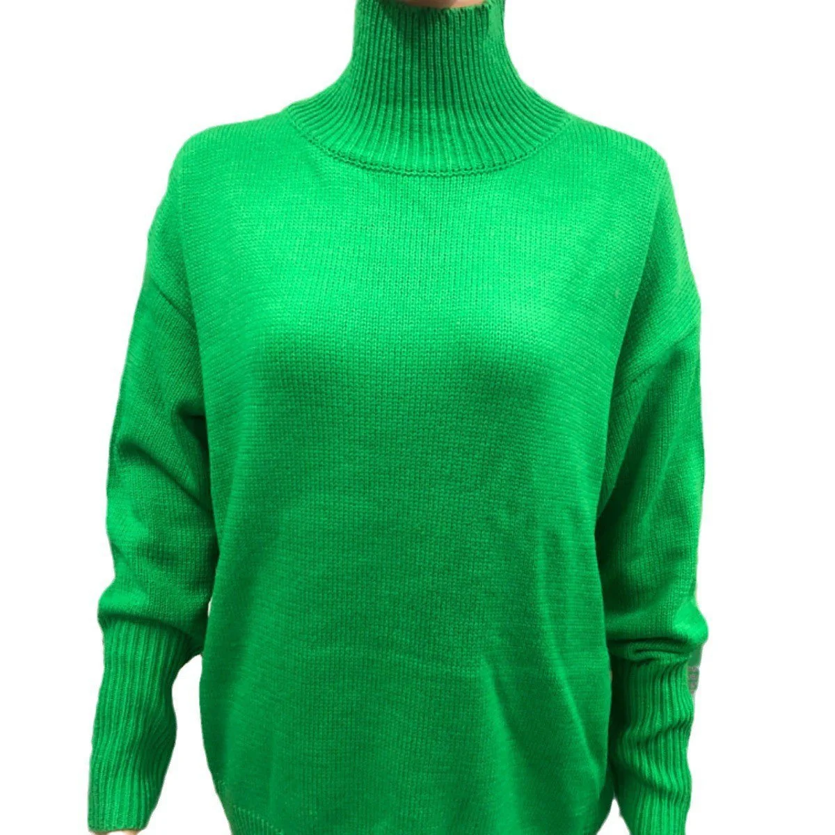 Soft Cozy Women Turtleneck Sweater - Oversized Pullover - Image 14