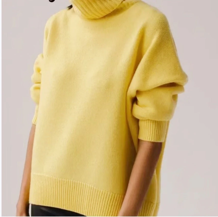 Soft Cozy Women Turtleneck Sweater - Oversized Pullover - Image 15