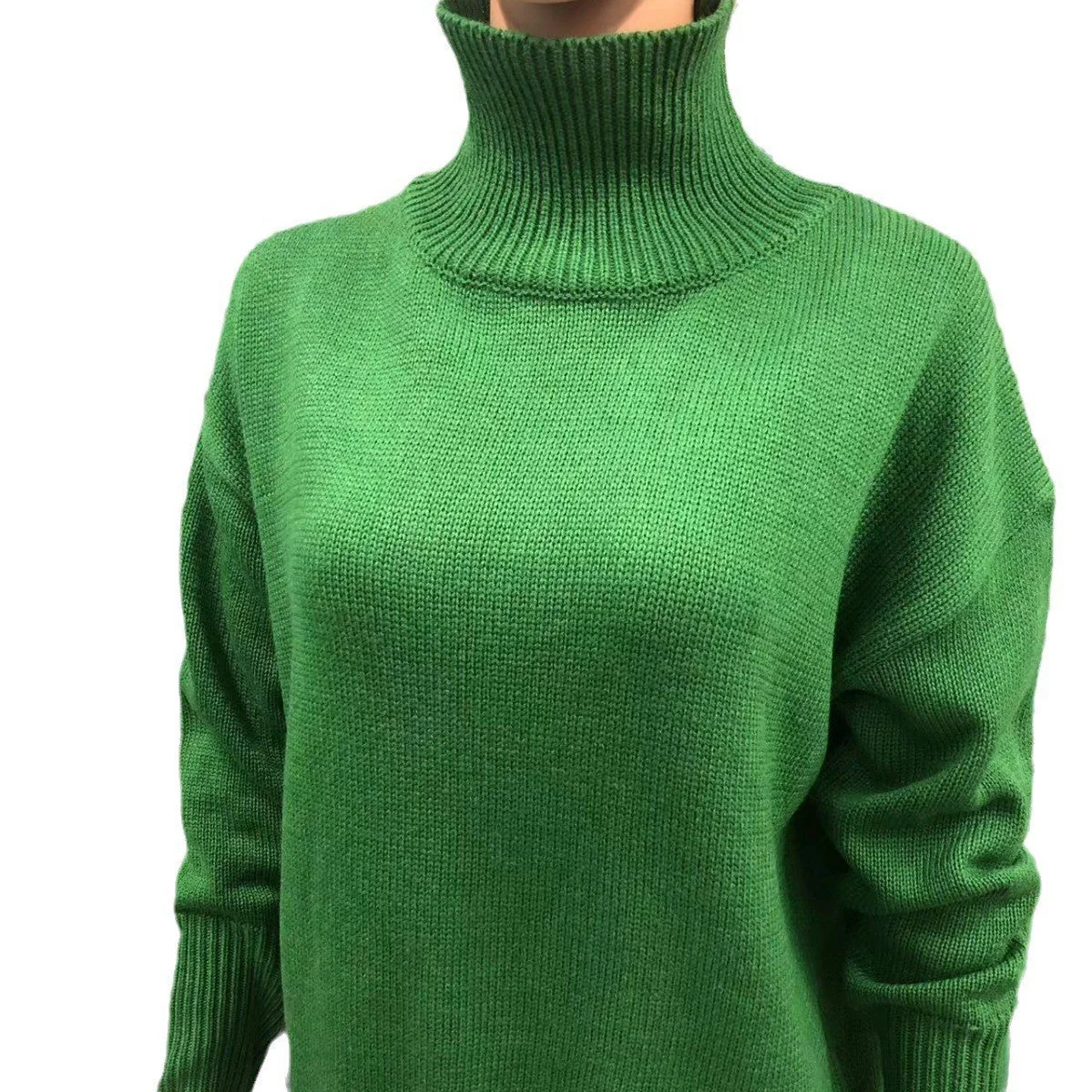 Soft Cozy Women Turtleneck Sweater - Oversized Pullover - Image 6