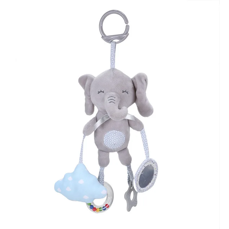 Elephant Plush Rattle Newborn Sensory Toys Soft Bell - Image 10