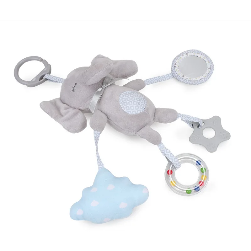 Elephant Plush Rattle Newborn Sensory Toys Soft Bell - Image 7