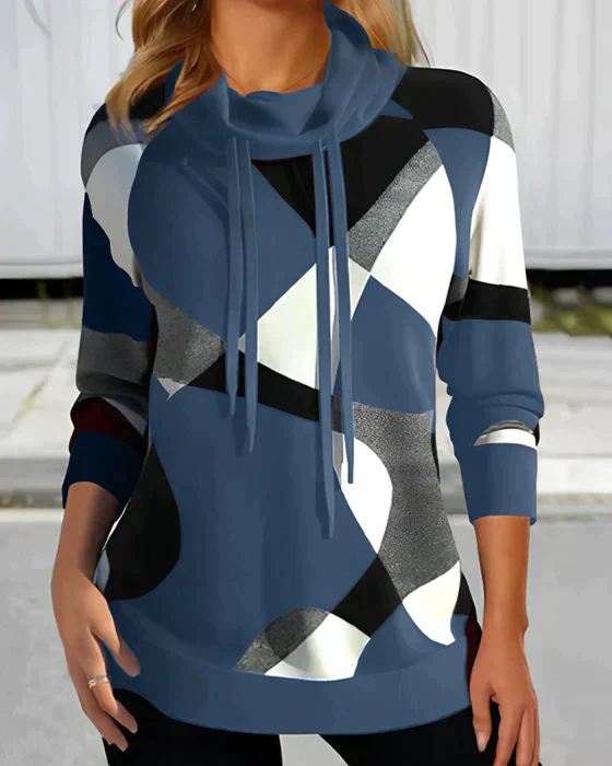 Soft Flattering Women’s Hoodie - Relaxed Cowl, Knit, Casual - Image 2