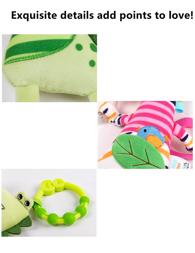 Giraffe Spiral Crib Toy Newborn Sensory Toys Rattle - Image 15