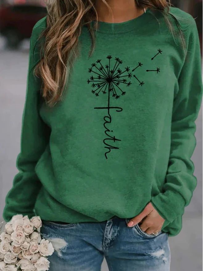 Soft Relaxed Women’s Sweatshirt - Crew Neck, Everyday