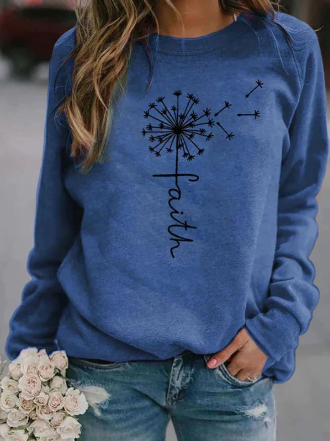 Soft Relaxed Women’s Sweatshirt - Crew Neck, Everyday - Image 3