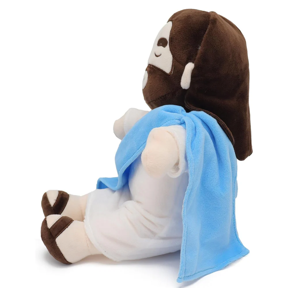 Soft Soothing Breathing Jesus Plushie for Kids Bedtime - Image 4