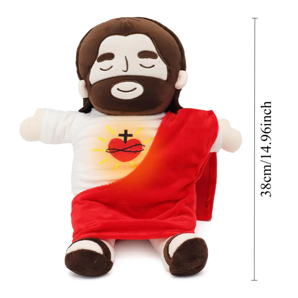 Soft Soothing Breathing Jesus Plushie for Kids Bedtime - Image 6