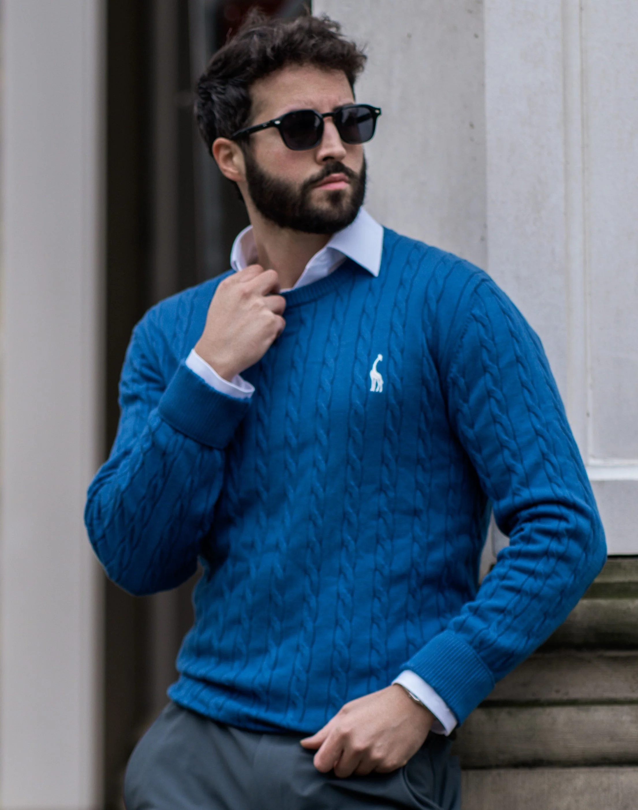 Soft Timeless Men's Cable Knit Sweater - Crewneck, Cotton - Image 17