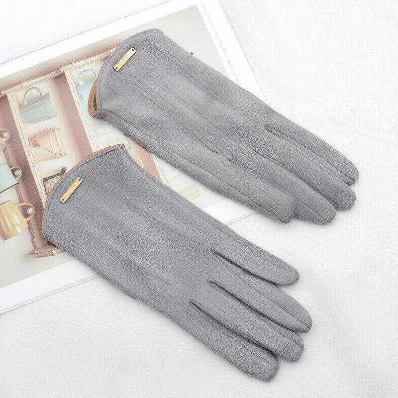 Soft Timeless Women Suede Gloves - Fitted, Cashmere Lined - Image 14