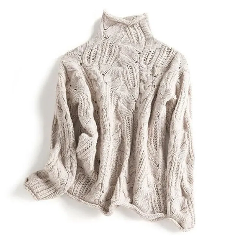 Soft Women’s Cashmere Sweater - Cable Knit, Cashmere, Casual - Image 6