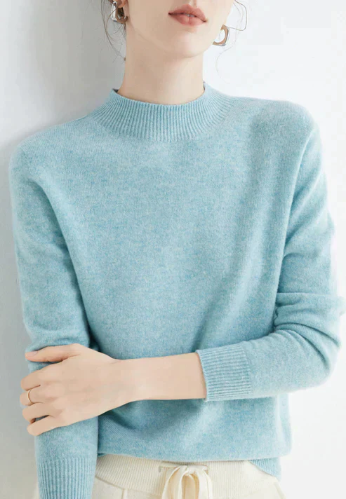 Soft Women’s Turtleneck Sweater - Boxy, Knit, For Fall - Image 12