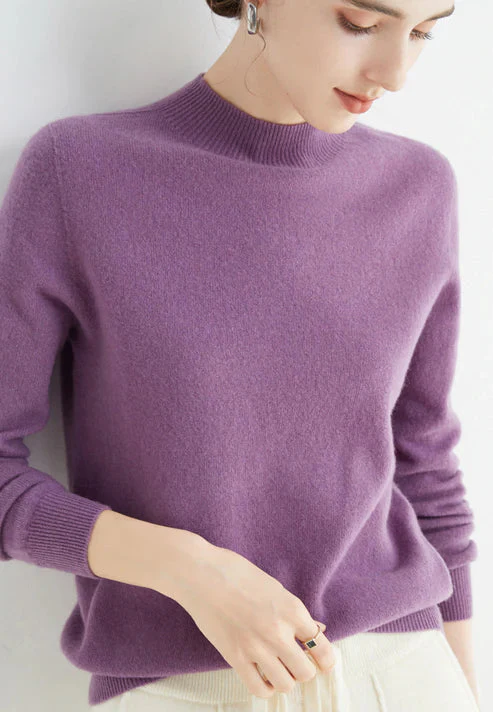 Soft Women’s Turtleneck Sweater - Boxy, Knit, For Fall - Image 2