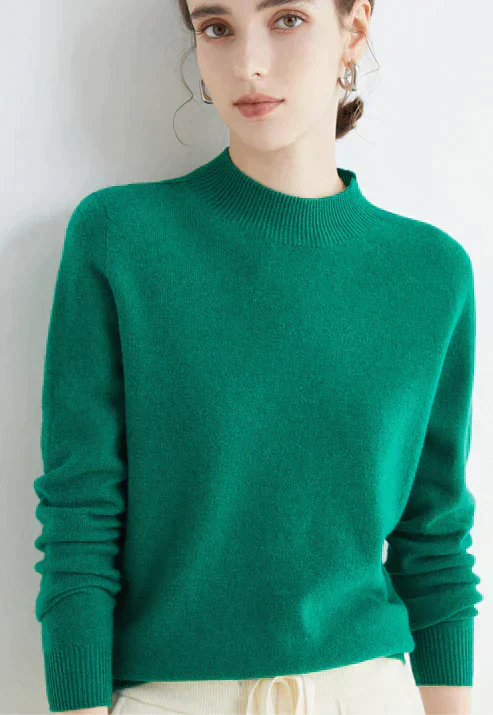 Soft Women’s Turtleneck Sweater - Boxy, Knit, For Fall - Image 6