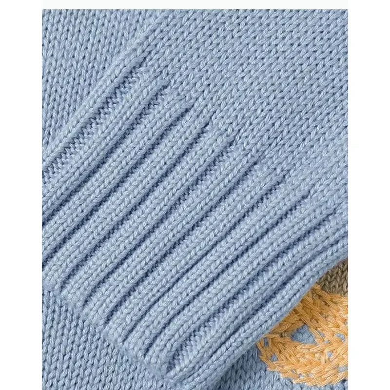 Soft Womens Knitted Sweater - Crewneck, Cotton, Weekend - Image 3