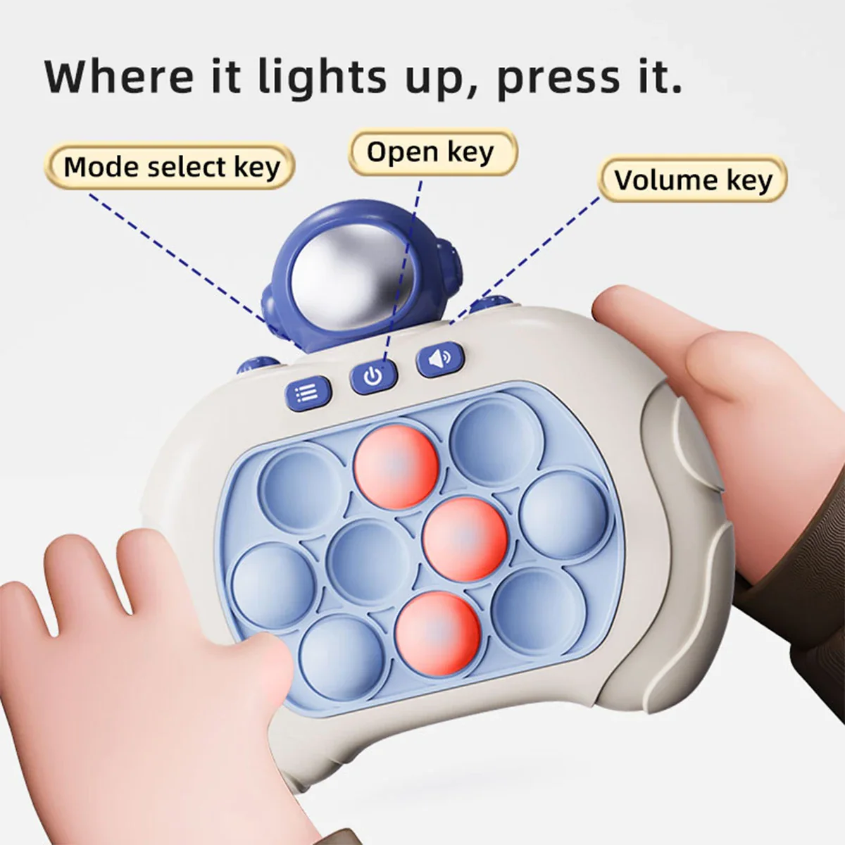 Speed Push Decompression Puzzle Game Console - Engaging Squeeze Toy for Teens and Adults, Develops Coordination and Problem-Solving Skills - Image 6