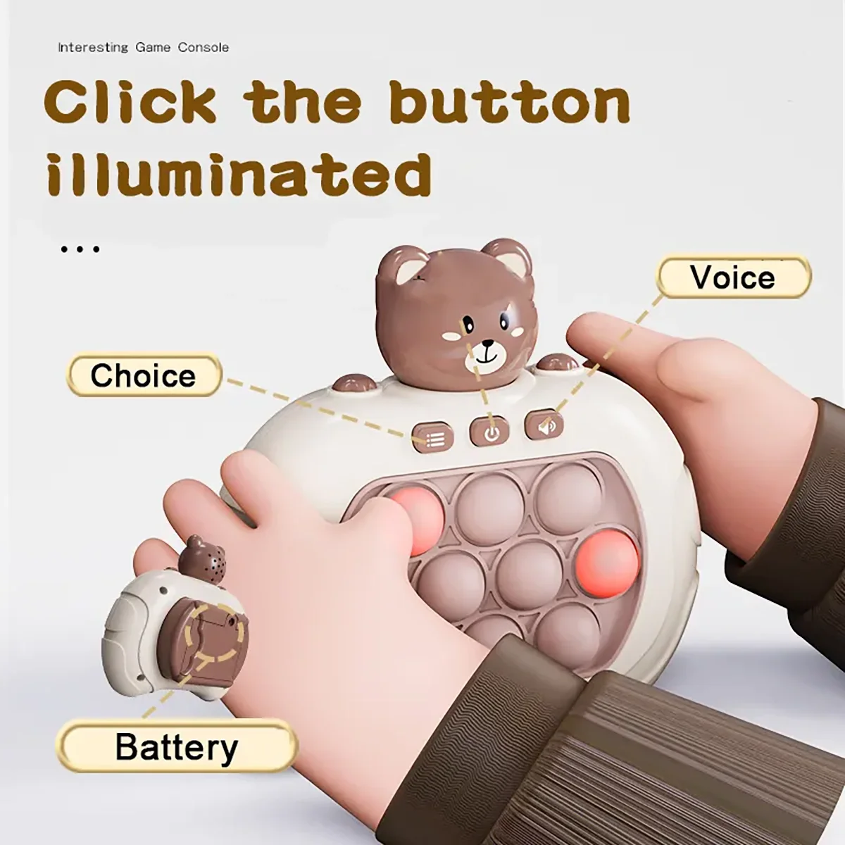 Speed Push Decompression Puzzle Game Console - Engaging Squeeze Toy for Teens and Adults, Develops Coordination and Problem-Solving Skills - Image 7