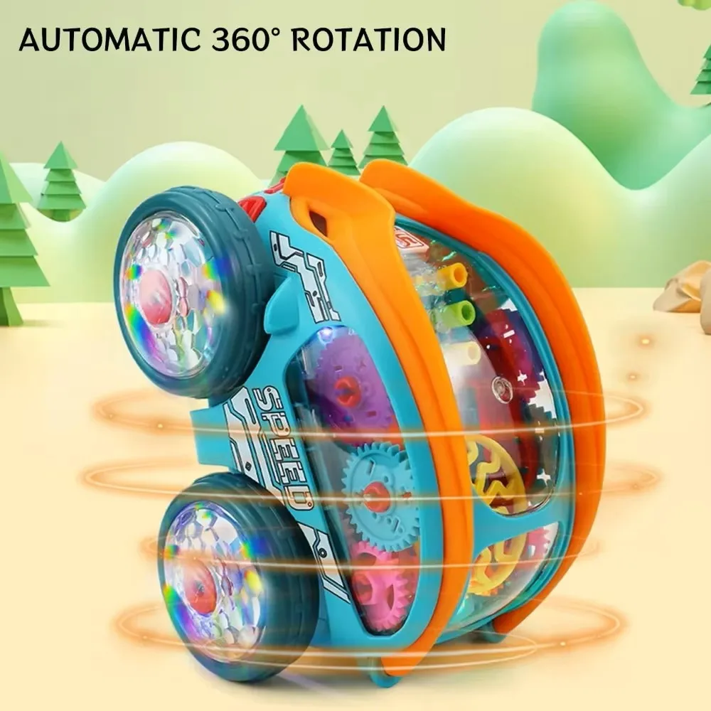 Speedlite Toy Car with LED Lights & Music for Boys Girls, Dynamic Transparent Luminous Car - Image 2